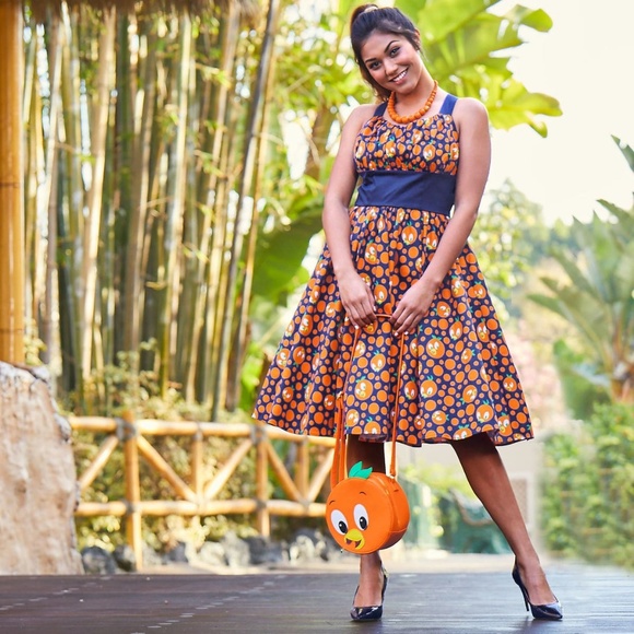 Disney Dresses & Skirts - Disney Parks Orange Bird Dress Tiki Room Dapper